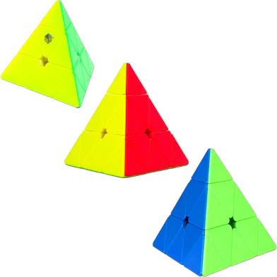 Pyramid High Speed Rubix Cube Multi Colour - Rokomari product